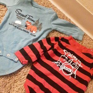 2 long sleeve onesies
